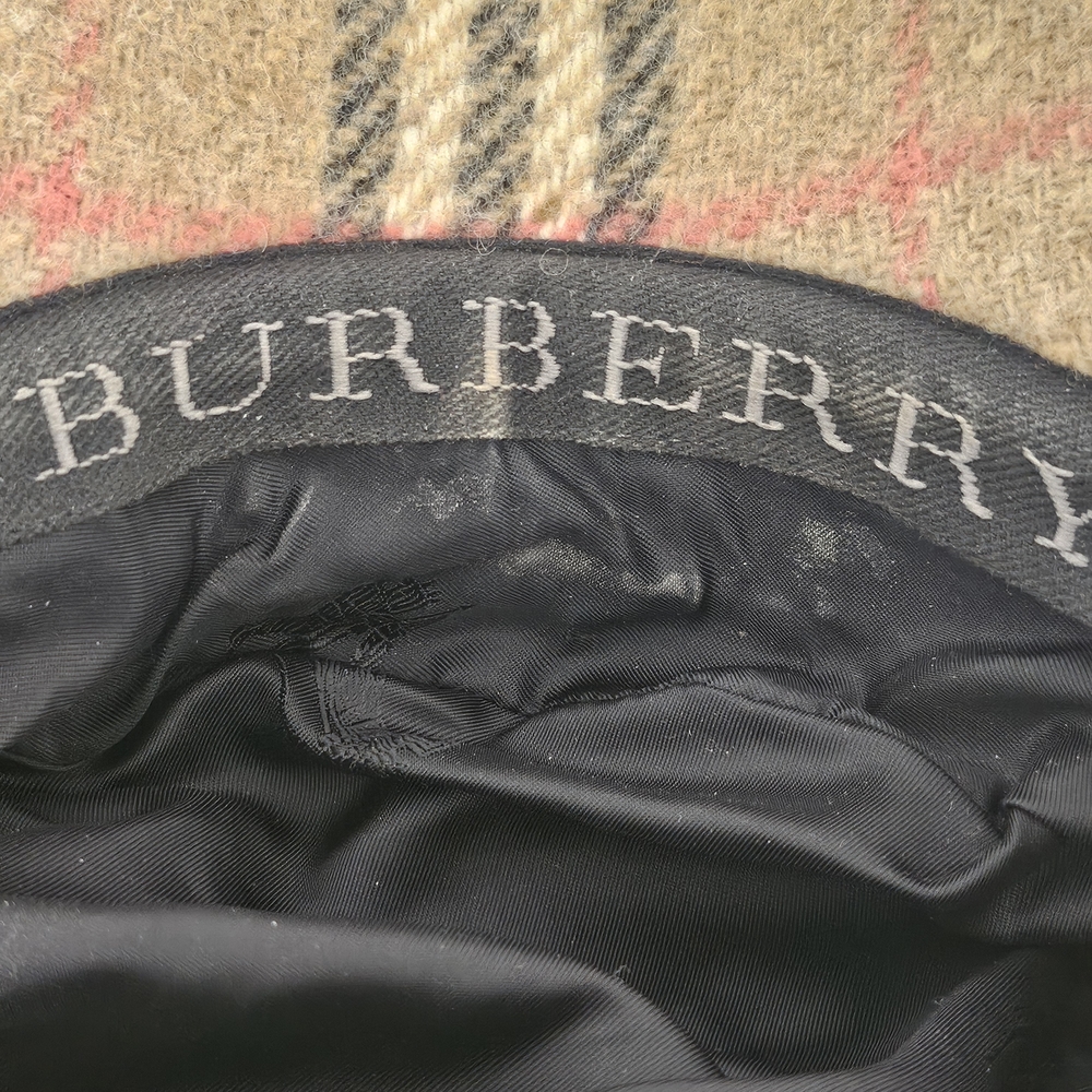 Burberry Beige and Black Plaid Cap - Picture 6 of 6